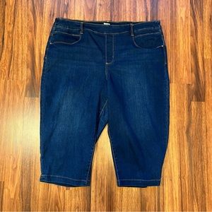 Bermuda Capri Jean Shorts XXL 20 Time and True Blue Denium